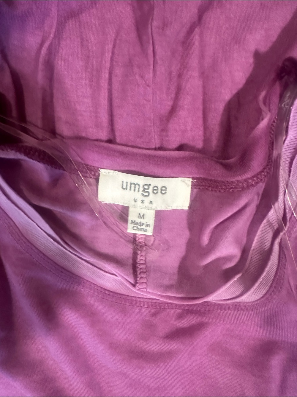 Umgee Raspberry Scoop Neck Tunic - Picture 2 of 2